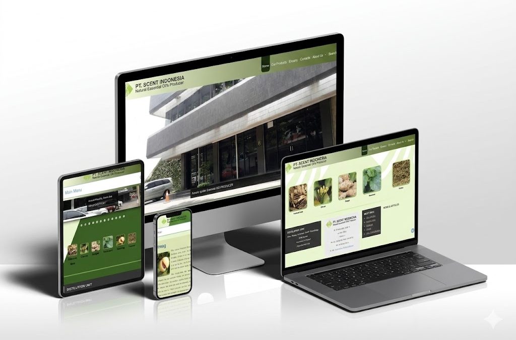 Corporate Website – Product Catalog Development for PT. Scent Indonesia